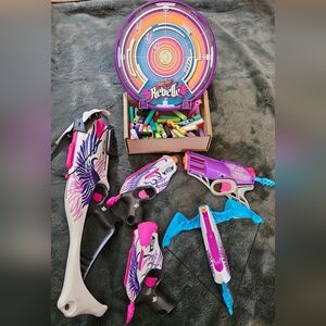 Pink and Purple Bow and Blaster Set